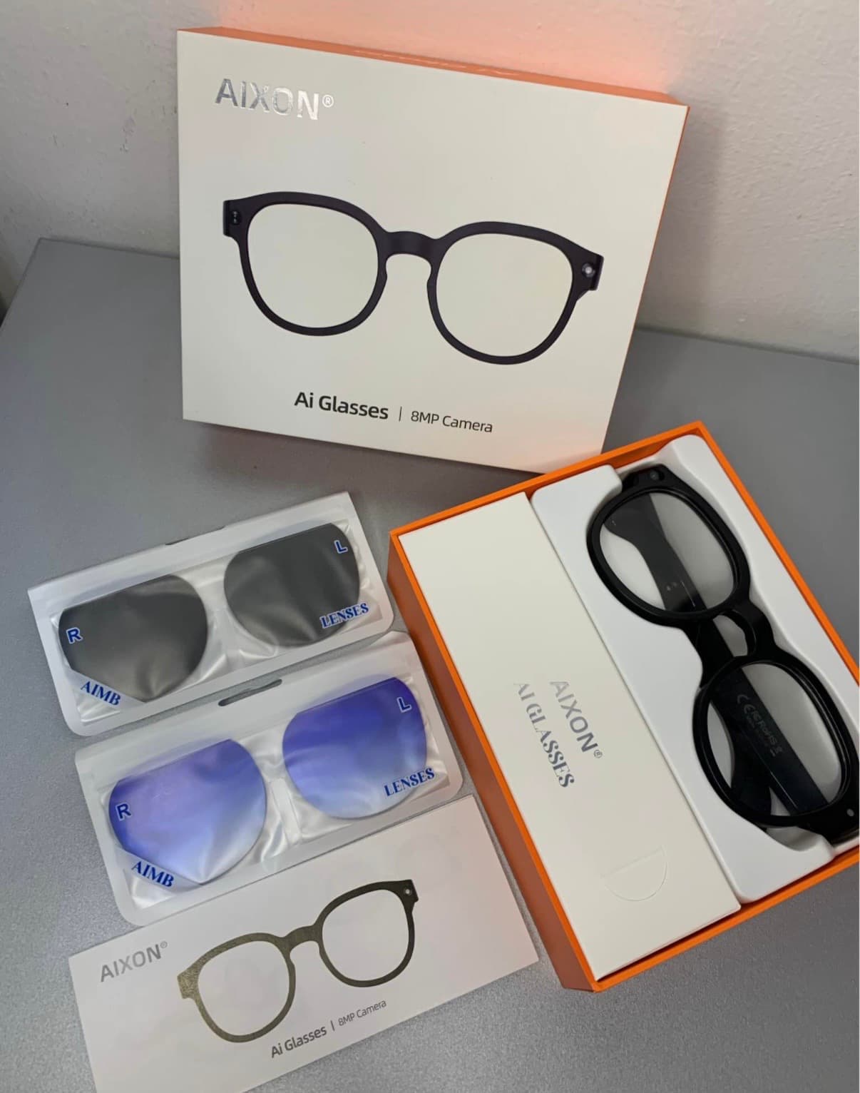 AIXON lunettes + camera + AI glasses 3