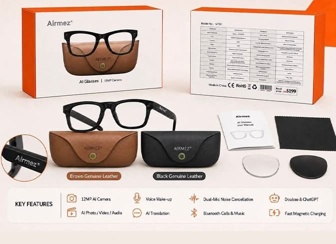 AiRMEZ Ai lunettes 12mp 4